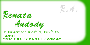 renata andody business card